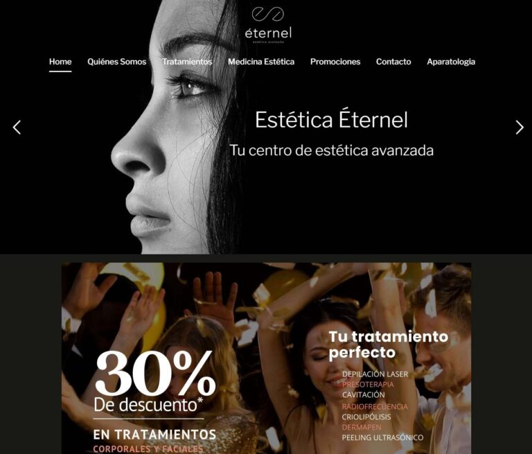 Presentación para sitio web www.esteticaeternel.com