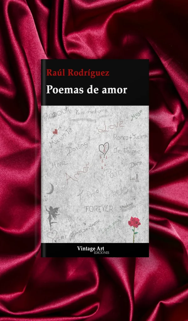 Portada del libro Poemas de amor- diseño Espacio Creativo Salamanca - Estudio de diseño web y diseño gráfico