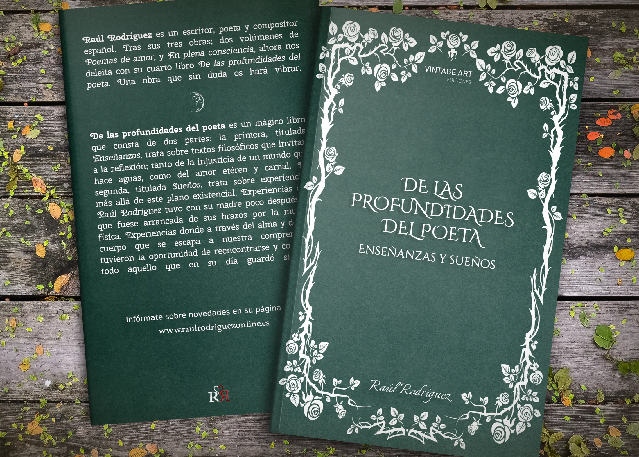 diseño para la portada del libro De las profundidades del poeta